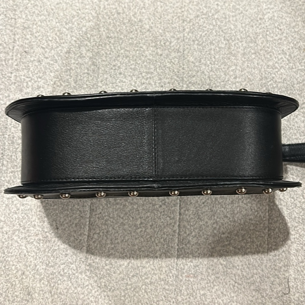 Black Studded Shoulder Bag - Picture 6 of 7